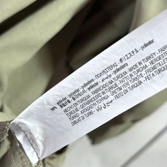 Zara Olive Green Oversized Hoodie Dress with Half Zip Size M Streetwear Edgy - Picture 11 of 16